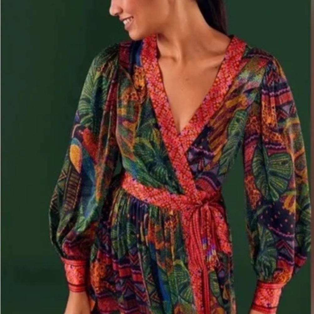 FARM Rio Multicolor Long Sleeve Dress - Picture 2 of 4